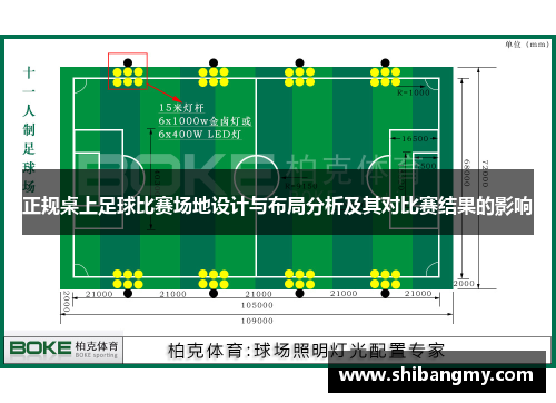 正规桌上足球比赛场地设计与布局分析及其对比赛结果的影响